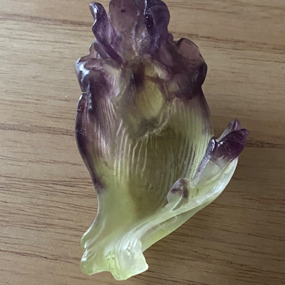 Daum fleur violet cristal decoration - Picture 2 of 5